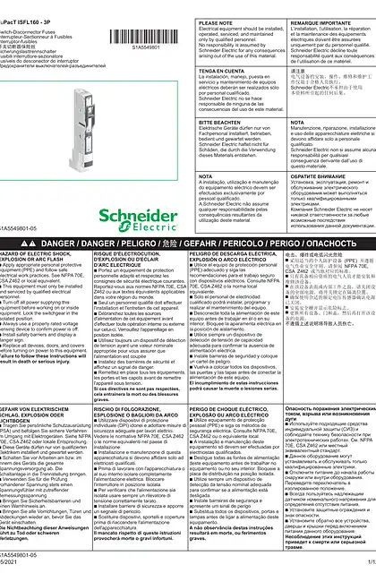 schneider施耐德FuPacT - ISFL160 - 3P - 说明页